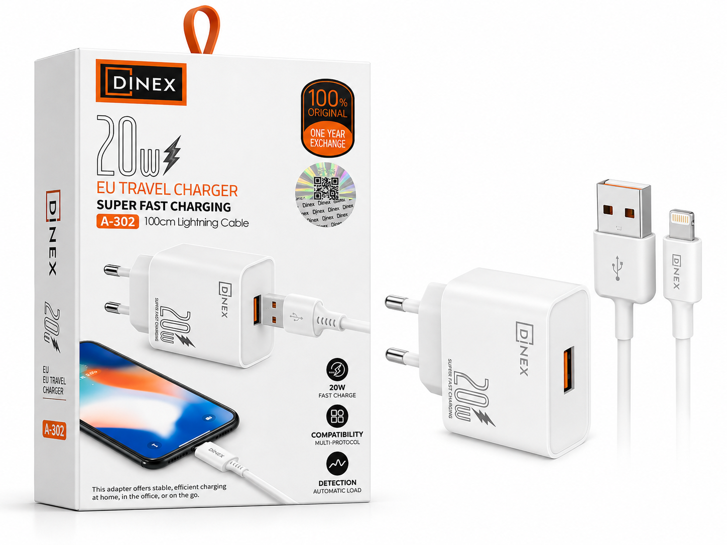 Dinex 20w Fast Charger lightning